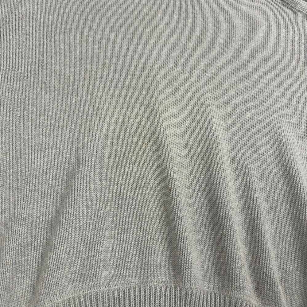 Vintage Eddie Bauer Sweater Mens L Grey Cotton Ribbed Crewneck Gorpcore Outdoor - Picture 2 of 10